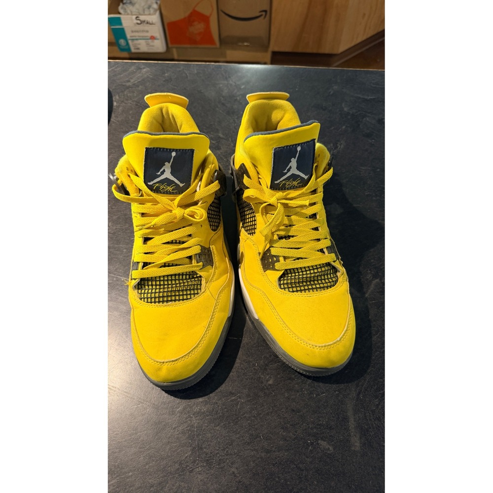 Air Jordan 4 Retro Lightning Tour Yellow CT8527-700 Mens Size 14